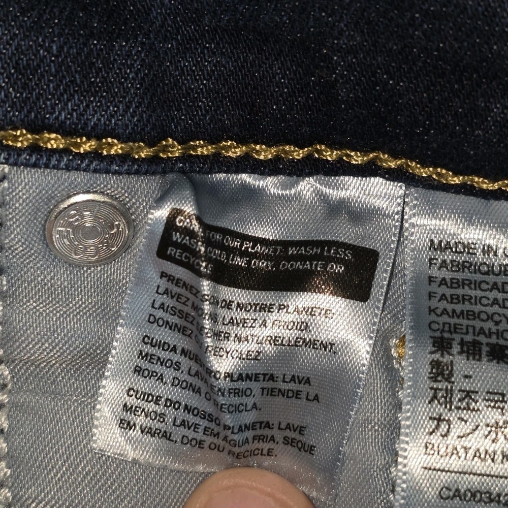 Levi's 311 Shaping Skinny Jeans Womens Dark Wash Blue Denim‎ Stretch Size 31 - Picture 9 of 16